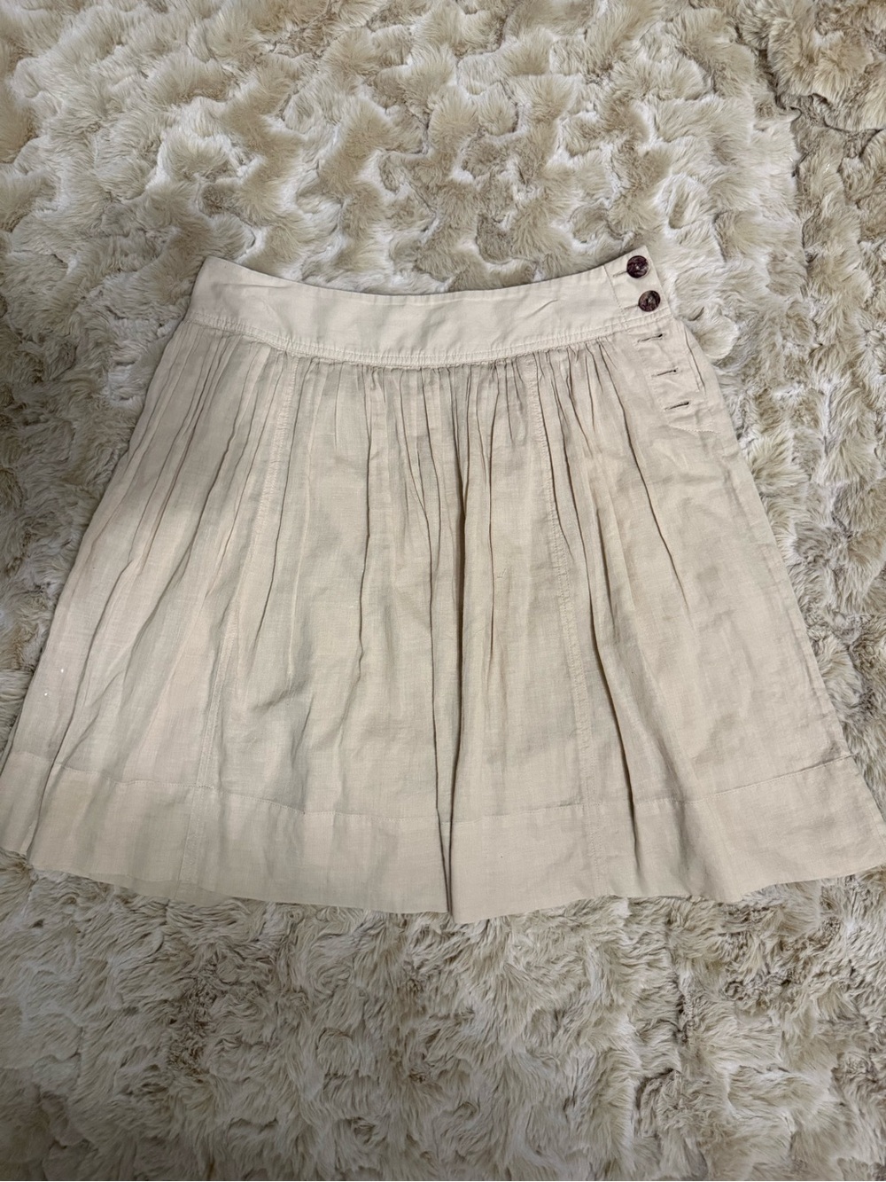 Vintage Banana Republic Beige Pleated Women’s Skirt